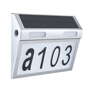 Lámpara Solar para Placa de Puerta A102, Lámpara LED de Pared para Exteriores, Resistente al Agua, Alimentada por Energía Solar, para Jardín - Product Image 2
