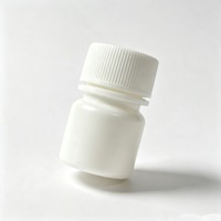 Flacon miniature en plastique HDPE opaque de 5 ml avec bouchon à vis, petit flacon cylindrique de 3,5 cm de hauteur pour l'emballage d'échantillons de réactifs en poudre