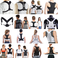 Nouvelle ceinture de redressement du dos en néoprène respirante et ajustable, avec aimants, pour soulager la douleur et corriger la posture, portable et souple