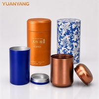 Bocaux de rangement hermétiques ronds en alliage d'aluminium anodisé de 70 ml à 230 ml avec couvercles à vis pour thé et herbes, idéaux pour les compléments alimentaires
