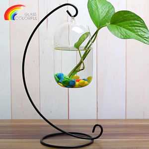 Home Deco Suspendu S <span class=keywords><strong>Stand</strong></span> Fish Bowl Usine Pas Cher Verre 100ml Décorations & Ornements Transparent Durable Pas Support 100pcs - Product Image 2