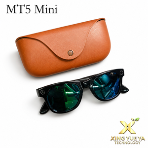 Gafas Inteligentes MT5 Mini con IA, Cámara de 8MP 1080P, Estuche de Carga, Traducción por IA, Asistente de Voz, Micrófono Dual ENC Estéreo para Mujer - Product Image 2