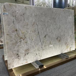 Quartzite Naturel Translucide du Brésil, Pierres Naturelles de Luxe, Vente en Gros de Dalles de Pierre, Dalles de Quartzite Blanc Cristallo - Product Image 3