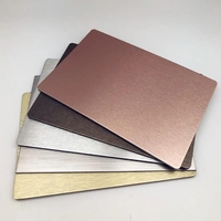 Precio DE FÁBRICA DE China, Panel compuesto de aluminio de hoja ACP de gama alta de 3mm y 4mm para revestimiento de paredes interiores y exteriores, decoración ignífuga