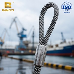 Eslinga de <span class=keywords><strong>Cable</strong></span> de <span class=keywords><strong>Acero</strong></span> de Grado Industrial - <span class=keywords><strong>Cable</strong></span> de <span class=keywords><strong>Acero</strong></span> <span class=keywords><strong>Trenzado</strong></span> Multifilar para Elevación y Remolque Seguros - Product Image 3