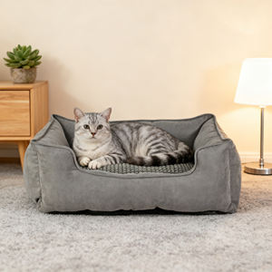 C4P Custom Luxus Soft <span class=keywords><strong>Dog</strong></span> Nest Großes Rechteck Atmungsaktiv Abnehmbar Wasch bar Haustier Hund Katze Schlafs ofa - Product Image 1