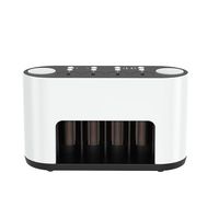 Diffuseur d'ions négatifs multifonctionnel entièrement automatique à quatre buses ; compatible avec les huiles essentielles pures sans eau, alimenté par USB, intelligent