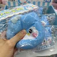 Jouets mignons pour animaux de compagnie : Lapin, Pingouin, Jouet à presser en pâte à modeler, Grand jouet anti-stress fluide, Jouet de décompression lapin aux longues oreilles, Cadeau