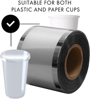 Film de scellage pour tasse à thé en plastique PP, 3000 mètres, rouleau de scellage, pour thé, Boba à bulles, vente en gros