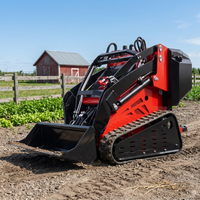 Mini-chargeuse compacte sur chenilles T470 de haute qualité avec attache d'équilibrage automatique, moteur diesel/essence