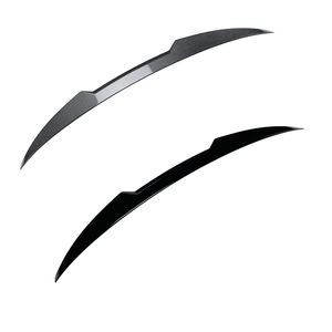 Audi A3 8V Rear Spoiler Blade Style M4 Piano <b>Black</b> Carbon Fiber Texture ABS Trunk <b>Wing</b> 2014-2020 Sedan - Product Image 5