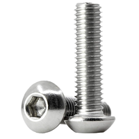Vis de fixation de plaque d'immatriculation en acier inoxydable à tête bombée de grade A2-70, M10 métrique, LUCAN TECHNO YL-093 304