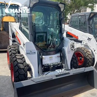 Beliebter Gebrauchter Kompaktlader Bobcat S550 45,5kW Starke Hubkapazität Unterstützt Mehrere Anbaugeräte Vielseitiger Radlader
