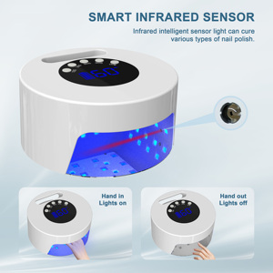 54w Rechargeable Uv Light Lamp for <strong>Nail</strong> Cordless Led <strong>Nail</strong> Dryer With Metal Base for Professional <strong>Nail</strong> Art Salon &amp; Home Use - Product Image 5