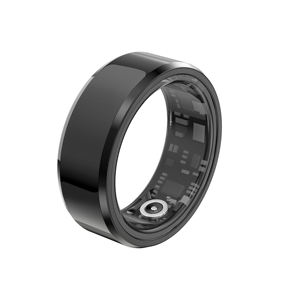 Anneau intelligent 2025 SR02 en céramique avec suivi de la fréquence cardiaque, surveillance du sommeil, comptage des pas et contrôle des courtes vidéos - Product Image 1