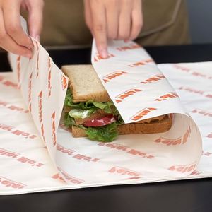 Papier d'emballage spécial pour sandwich, papier alimentaire pour plats à emporter, micro-ondes, petit-déjeuner, hamburger, papier anti-graisse - Product Image 6