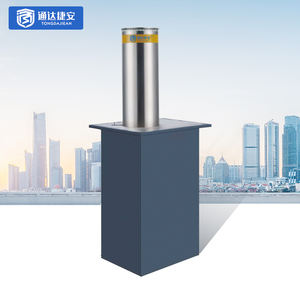 교통 장벽 스테인레스 스틸 전기 원격 제어 상승 볼라드 자동 개폐식 유압 볼라드 보안 - Product Image 1