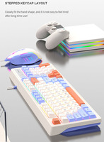 Ensemble clavier et souris filaires esports professionnels clavier mécanique sensation 98 touches ensemble clavier et souris pour ordinateur portable