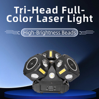 Luz Móvil Profesional de 150W con Múltiples Efectos, LED Beam, Láser, Estroboscópico y Tira de Luz a Todo Color para Iluminación de Escenarios DJ