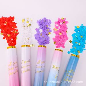 Huaien工場直接卸売パーティーの装飾ホットスタンピンググラデーション花火結婚式のための敬礼花火チューブ - Product Image 3