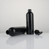 Flacon pulvérisateur rond rechargeable en PET de 350 ml avec pompe pulvérisatrice pour les cheveux, le corps, le visage, emballage cosmétique
