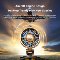 Ventilateur de bureau pliable, circulateur d'air, batterie USB 2400mah, rechargeable, ventilateurs de table portables et silencieux pour la maison, le bureau, les voyages en plein air, cadeau