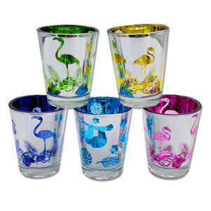 Produsen logo kustom <span class=keywords><strong>Shot</strong></span> kaca elektroplating warna-warni suvenir wisatawan Pink perak gelas <span class=keywords><strong>Shot</strong></span> putri duyung - Product Image 4