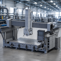 Machine de découpe CNC à pont 5+1 axes de précision, multifonctionnelle, pour le travail des matériaux naturels