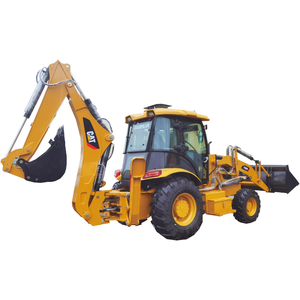 Chargeuse-pelleteuse multifonction CAT 420F d'occasion, d'origine japonaise, avec bras arrière télescopique, godet 4-en-1, pièces d'origine, certifiée CE - Product Image 1