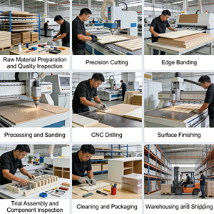 Scrivania Direzionale a L di Lusso Moderna per CEO, Finitura Nero-Oro in <span class=keywords><strong>MFC</strong></span>, Progetto Ufficio Aziendale High-Tech, Produzione Diretta ODM/OEM - Product Image 6