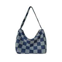 Nouveau sac à bandoulière en jean tendance pour femmes, sacs de luxe sous le bras