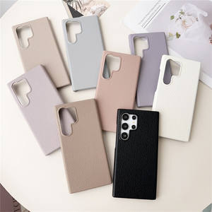 Coque de téléphone en cuir d'agneau d'affaires pour Samsung S25 S22 Plus S23FE S24 Ultra A55 A35 A25 A15 A54 A34 A24 A14 <span class=keywords><strong>A53</strong></span> A33 A13 <span class=keywords><strong>A22</strong></span> - Product Image 1