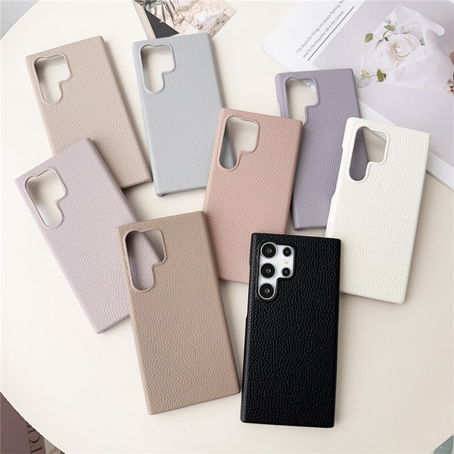 Business Lambskin Leather PU Phone Case for Samsung S25 S22 Plus S23FE S24 Ultra A55 A35 A25 A15 A54 A34 A24 A14 A53 A33 A13 A22