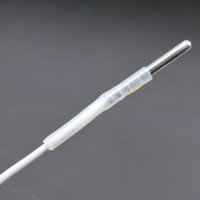 Sonde de température RTD en platine PT100, classe A, fil FEP blanc laiteux importé, pointe en acier inoxydable 4x40mm, 5M, -50 à 200°C