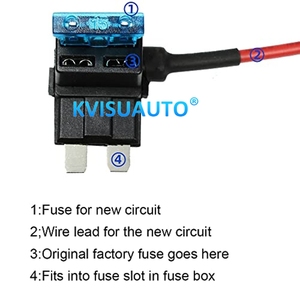 CQL 12V porte-fusible Add-a-circuit adaptateur TAP Micro Mini Standard Ford ATM <span class=keywords><strong>APM</strong></span> lame fusible automatique avec fusible de voiture à lame 10A - Product Image 6