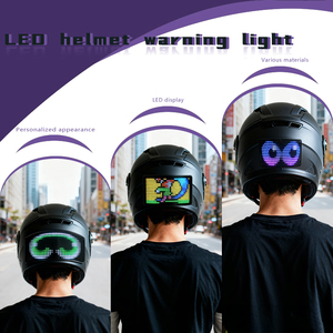 Casque de moto/vélo intelligent avec écran LED, affichage de texte, GIF, animation, clignotants et feux de freinage - Product Image 3