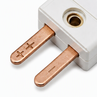 Connecteur de panneau thermocouple SMPW à déconnexion rapide, ensemble prise et fiche mini standard IP65 pour contrôle de température industriel