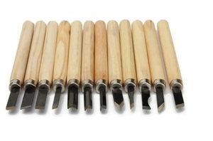 12pcs Professional DIY Wood Carving <strong>Chisel</strong> Knife Set Basic Detailed Carving Hand Tool Safety Features OEM Customizable <strong>Gouges</strong> - Product Image 3