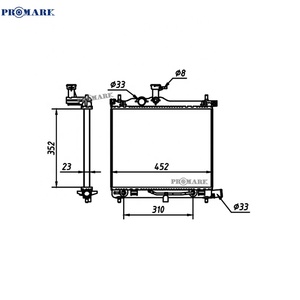 25310-0X150หม้อน้ำถังเก็บน้ำหล่อเย็น253100X450 25310-0X170สำหรับ MK1 I10 H10ที่ - Product Image 2