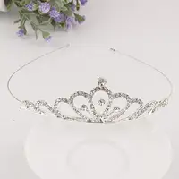 Song May-diademas de princesa para niñas y niñas, diadema con diamantes de imitación, corona de cumpleaños, boda, novia, diadema de flores