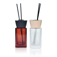 Bouteille diffuseur de parfum en verre vide de luxe personnalisée de 120 ml avec bâtonnets et bouchon pour huiles essentielles – Vente en gros