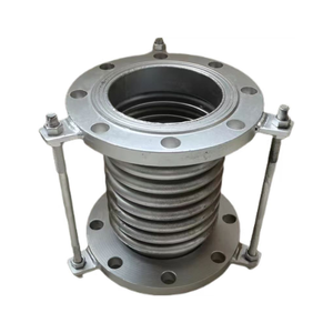 Giunti di Espansione in Gomma con Soffietto Metallico in Acciaio Inox Rinforzato di Alta Qualità, Compensatore a Flangia Corrugata per Vapore, Verniciatura a Basso Costo - Product Image 1