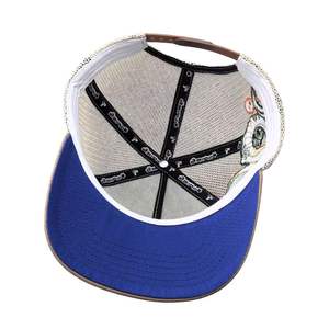 カスタムロゴ卸売りバルク3D刺繍ファッションスポーツスナップバック野球高級男性5パネル無地フィットキャップ - Product Image 5