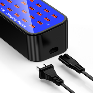 20 Ports 100W 20A Multiple <strong>USB</strong> Charger <strong>Station</strong> Multiport <strong>USB</strong> <strong>Charging</strong> Intelligent Detection for Smartphones Tablets with LED - Product Image 3
