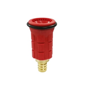 EN671 Brass Fire Water Nozzle Heavy Duty Rubber Cover Garden Hose Connect Water Spray Nozzle