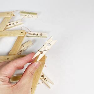 Robuste pour l'<span class=keywords><strong>extérieur</strong></span> avec des pinces <span class=keywords><strong>à</strong></span> <span class=keywords><strong>linge</strong></span> <span class=keywords><strong>en</strong></span> <span class=keywords><strong>bois</strong></span> de bambou pour l'artisanat et suspendre les vêtements sur la corde <span class=keywords><strong>à</strong></span> <span class=keywords><strong>linge</strong></span> - Product Image 5