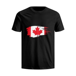 Les fans de football du Canada adorent les t-shirts en <span class=keywords><strong>coton</strong></span> noir, <span class=keywords><strong>chemises</strong></span> à col rond imprimées du drapeau canadien pour hommes, haut en pur <span class=keywords><strong>coton</strong></span> pour l'été - Product Image 3