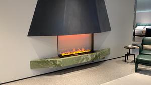 เตาผิงไฟฟ้าสำหรับตกแต่ง3D ไฟ LED ปรับแต่งได้ไอน้ำสถานที่ดับเพลิงติดผนังแอพพลิเคชั่นสร้างขึ้นใน3D จากระยะไกล - Product Image 6