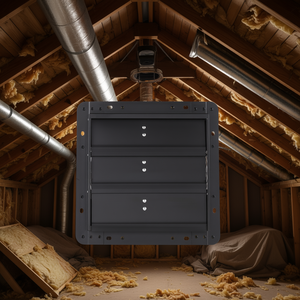 Ventilador de Extracción de 12 Pulgadas con Controlador de Velocidad, Montado en Pared, para Ático, 1100 CFM, Acero, Bajo Ruido, Eléctrico, 110 V - Product Image 2