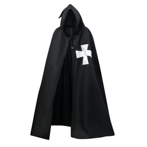 Disfraz Medieval para Hombre, Túnica Cruzada, Estilo Caballero Templario, Traje para Representaciones Escénicas, Opciones Multicolores, Venta al Por Mayor - Product Image 5